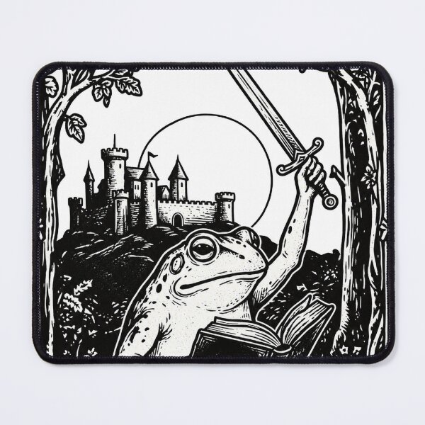Item preview, We read at dawn Bookish Funny Frog designed and sold by KelsterRandom.