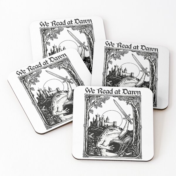 Item preview, We read at dawn Bookish Funny Frog designed and sold by KelsterRandom.