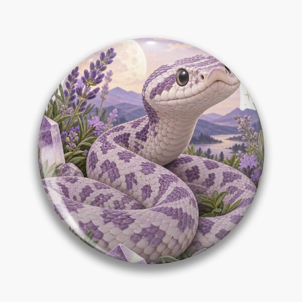 Item preview, Lavender Plains Hognose Snake – Crystal Moon Garden designed and sold by Te-Ane.