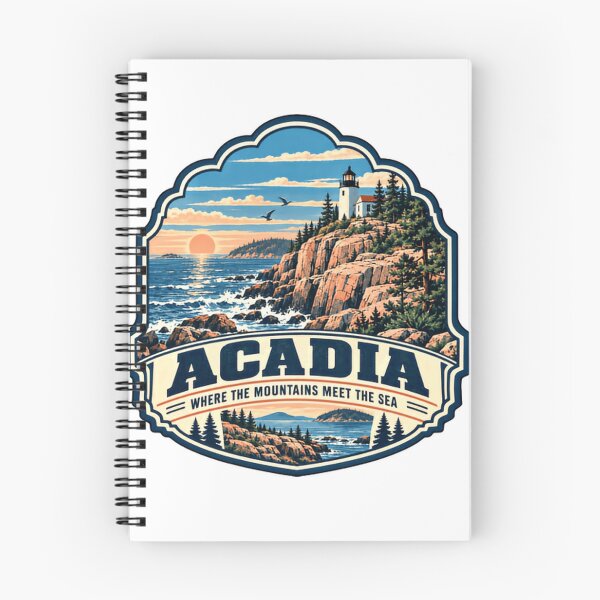 Item preview, Acadia Where The Mountains Meet The Sea Maine National Park Traveler designed and sold by Simsimah26Parks.
