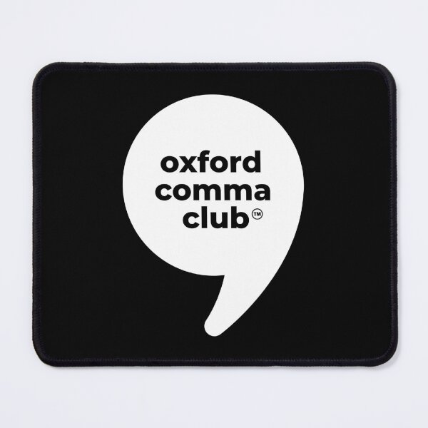 Item preview, Oxford Comma Club | Enthusiast designed and sold by The Turquoise Brush.
