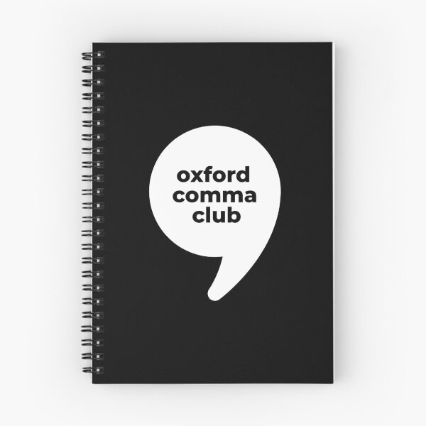 Item preview, Oxford Comma Club | Enthusiast designed and sold by The Turquoise Brush.