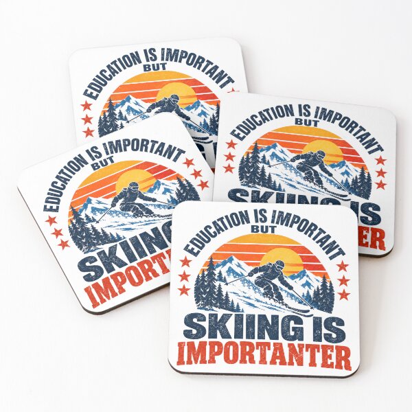 Item preview, Education Is Important But Skiing Is Importanter Skier Winter Sports Lover designed and sold by NeedForParks.