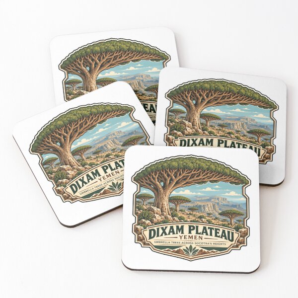 Item preview, Dixam Plateau Yemen Umbrella Trees Across Socotra's Heights Travel Landscape Explorer designed and sold by Star3NowForMe.