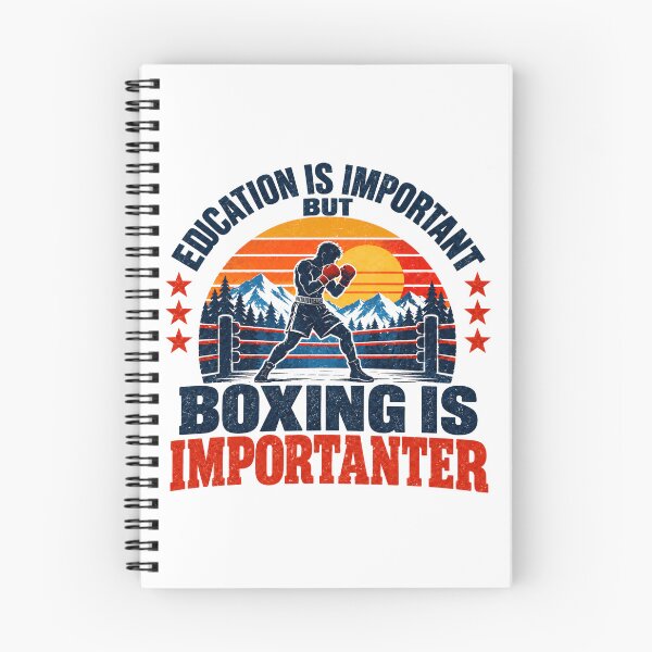 Item preview, Education Is Important But Boxing Is Importanter Boxer Combat Sports Fan designed and sold by NeedForParks.