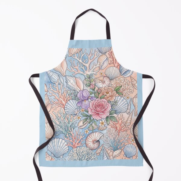 Item preview, Coastal Blossoms and Seashells designed and sold by amusefullife.