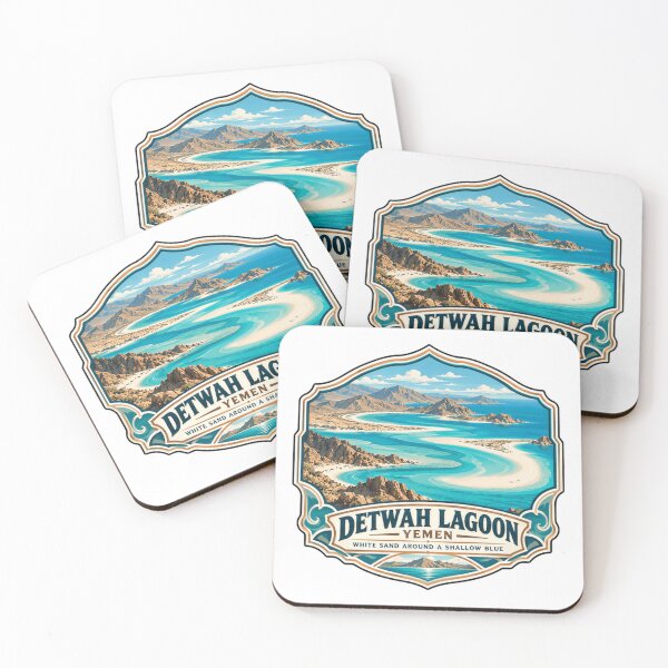Item preview, Detwah Lagoon Yemen White Sand Around A Shallow Blue Travel Destination designed and sold by Star3NowForMe.