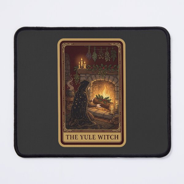 Item preview, Yule Witch Tarot Card — Hearth and Yule Log designed and sold by TheCalmEdit.