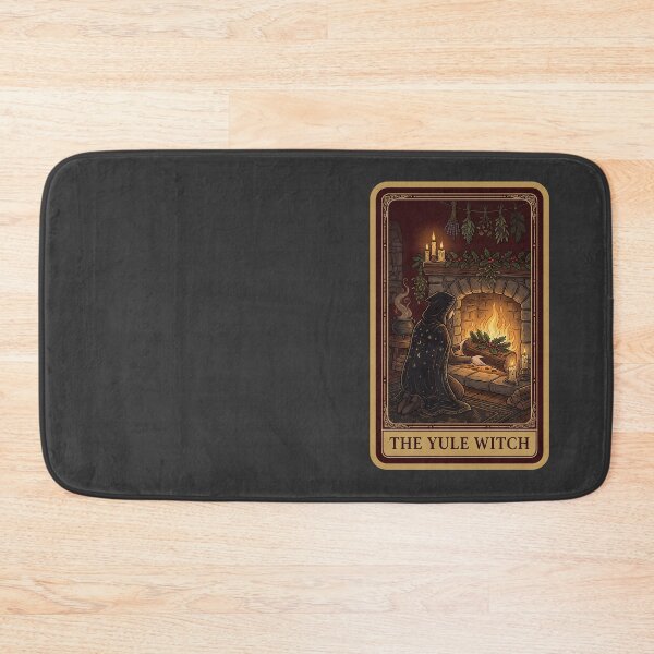 Item preview, Yule Witch Tarot Card — Hearth and Yule Log designed and sold by TheCalmEdit.