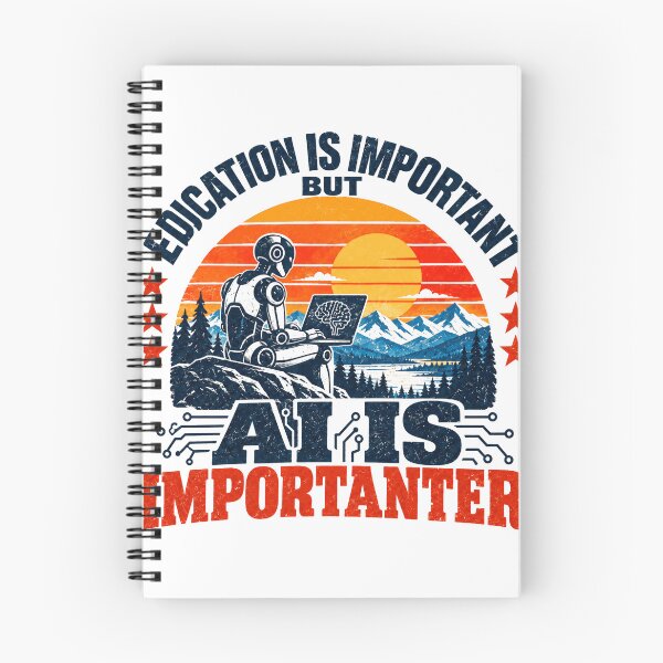 Item preview, Education Is Important But Ai Is Importanter Artificial Intelligence Programmer Tech Student designed and sold by SEEM-drawing.