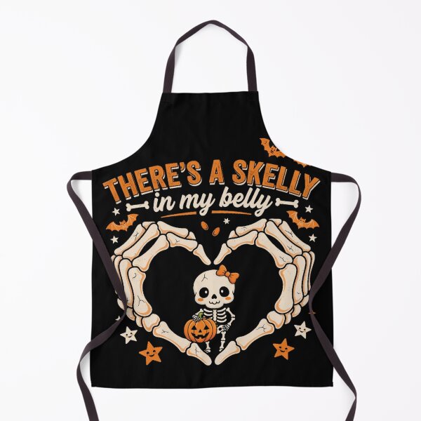 Item preview, There's A Skelly in My Belly Funny Halloween Pregnancy Reveal Women designed and sold by CF_VintageDesign.