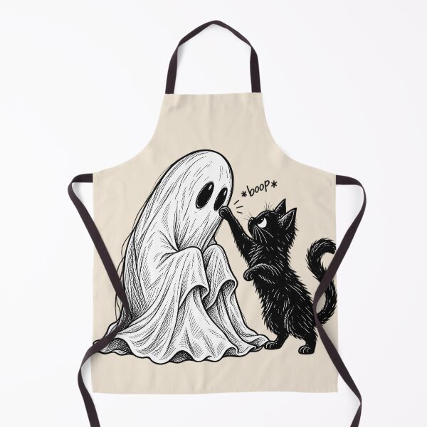 Item preview, Ghost Boop Black Cat Halloween Sketch designed and sold by Moo7shop.