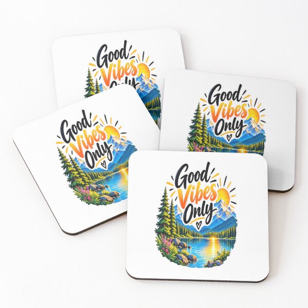 Item preview, Good Vibes Only Mountain Nature Sticker Design | Positive Vibes Mug designed and sold by Smart Bazaar .