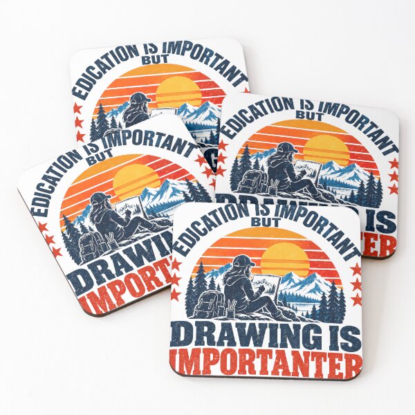 Item preview, Education Is Important But Drawing Is Importanter Funny Artist Creative Drawing Hobby Art Lover designed and sold by SEEM-drawing.