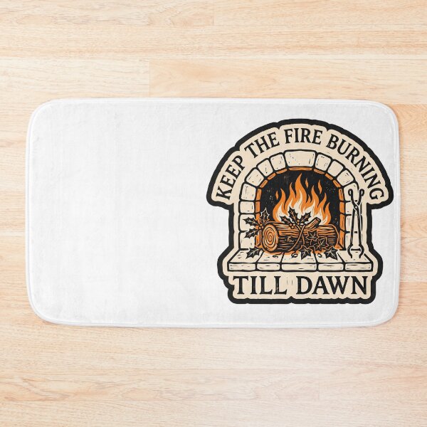 Item preview, Yule Log Linocut — Keep the Fire Burning designed and sold by TheCalmEdit.