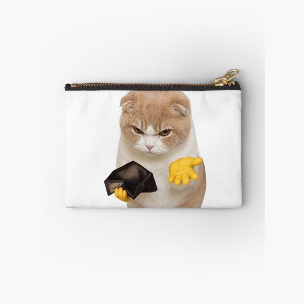 Item preview, Broke Cat Empty Wallet Funny Money Meme designed and sold by TeeStyle.mr.