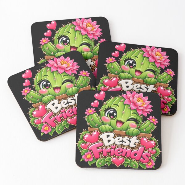 Item preview, Best Friends Cactus – Cute Kawaii Cactus Friendship Design designed and sold by aventi24.