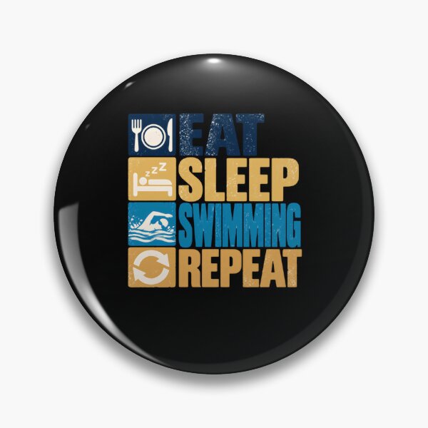 Item preview, Eat Sleep Swimming Repeat Swimmer Life Athlete designed and sold by HumansStuck12.