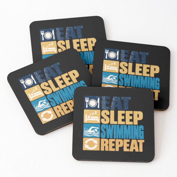 Item preview, Eat Sleep Swimming Repeat Swimmer Life Athlete designed and sold by HumansStuck12.
