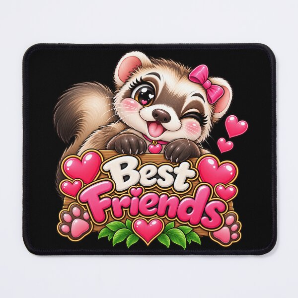 Item preview, Best Friends Ferret – Cute BFF Ferret Lover Friendship Gift designed and sold by aventi24.