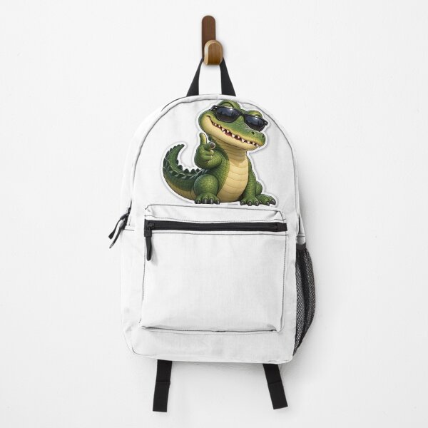 Item preview, Cool Crocodile Sticker – Funny Croc with Sunglasses | Cute Reptile Sticker | Funny Animal Sticker designed and sold by Sukuun.