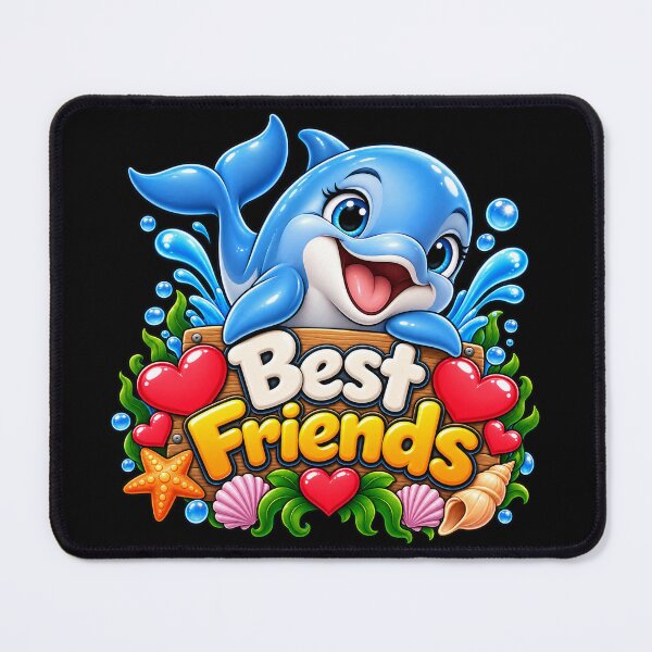 Item preview, Best Friends Dolphin – Cute BFF Dolphin Ocean Lover Friendship Gift designed and sold by aventi24.