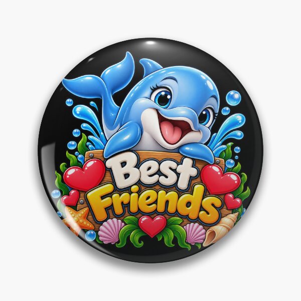 Item preview, Best Friends Dolphin – Cute BFF Dolphin Ocean Lover Friendship Gift designed and sold by aventi24.