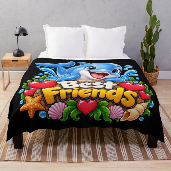 Item preview, Best Friends Dolphin – Cute BFF Dolphin Ocean Lover Friendship Gift designed and sold by aventi24.