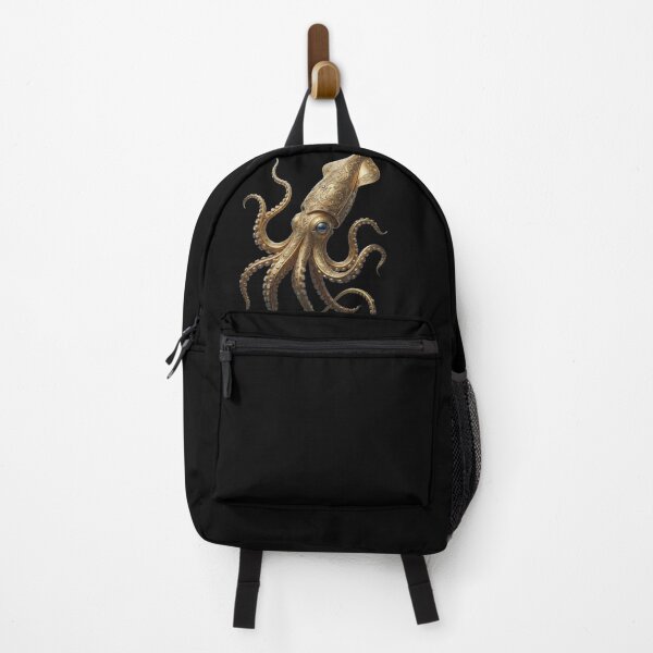 Item preview, Golden Octopus Wall Art – Luxury Ocean Creature Fantasy Marine Illustration designed and sold by ZyxDes.