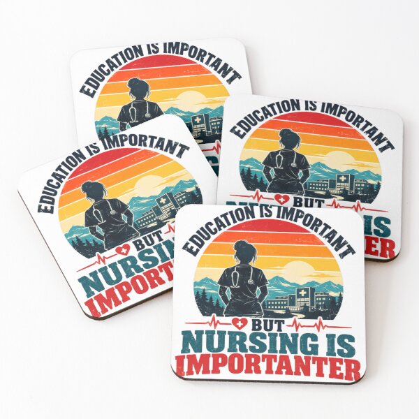 Item preview, Education Is Important But Nursing Is Importanter Nurse Life Healthcare Professional designed and sold by SEEM-drawing.
