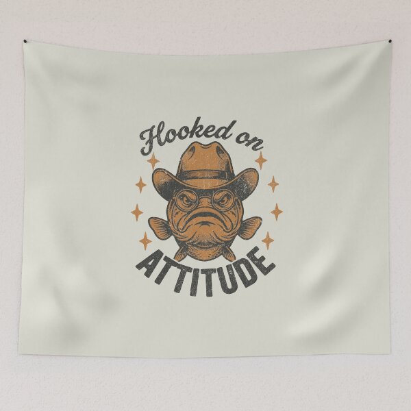 Item preview, Hooked on Attitude Cowboy Fish designed and sold by AwesomeBeyondLimits.