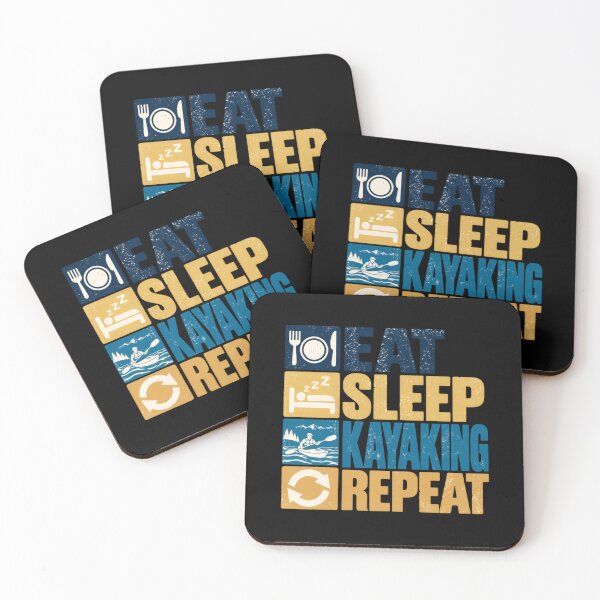 Item preview, Eat Sleep Kayaking Repeat Kayaker Paddling Enthusiast designed and sold by HumansStuck12.