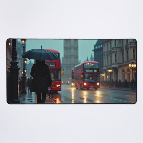 Item preview, Umbrella at Dusk - City Streets After Rain designed and sold by nhk999.