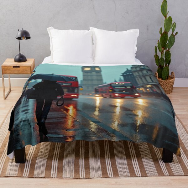 Item preview, Umbrella at Dusk - City Streets After Rain designed and sold by nhk999.