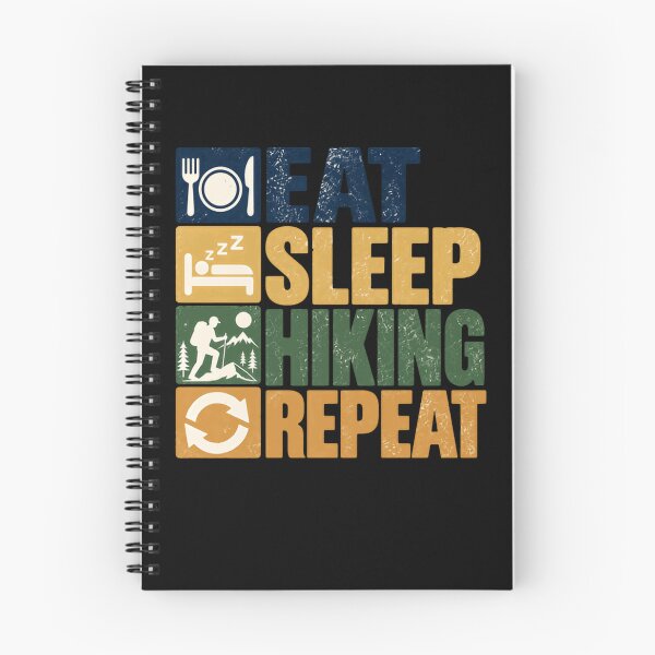 Item preview, Eat Sleep Hiking Repeat Hiker Outdoor Adventure Enthusiast designed and sold by HumansStuck12.