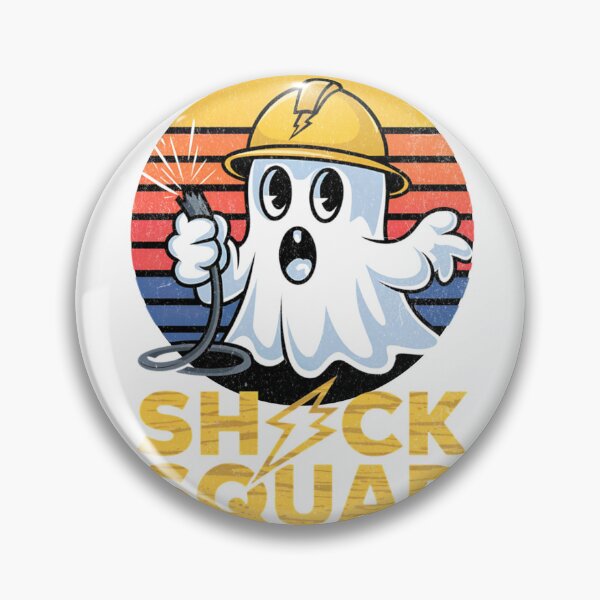 Item preview, Mens Shock Squad Halloween Ghost Spooky Electrical Engineer Performance T-Shirt designed and sold by BlaqboyDesigns.