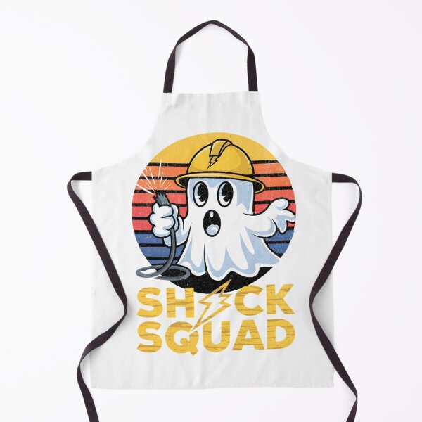 Item preview, Mens Shock Squad Halloween Ghost Spooky Electrical Engineer Performance T-Shirt designed and sold by BlaqboyDesigns.
