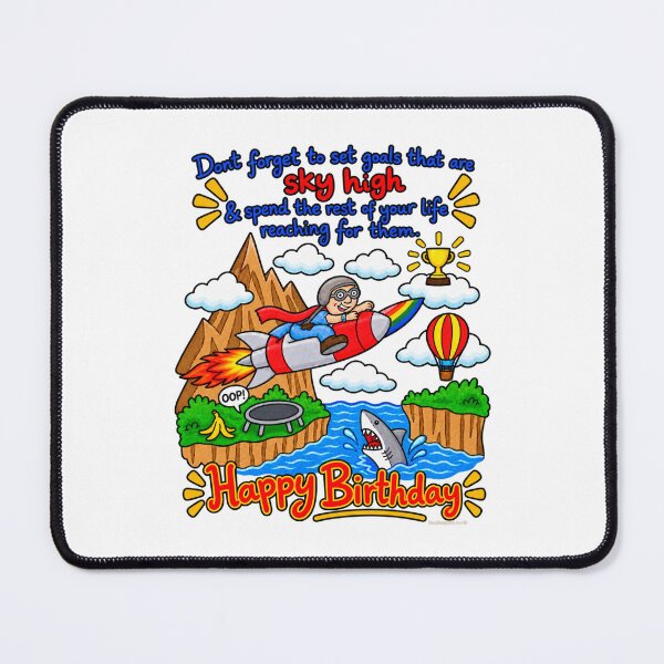 Item preview, Sky High Birthday Goals – Funny Adventure & Growing Older Humor designed and sold by newsuept25.art.