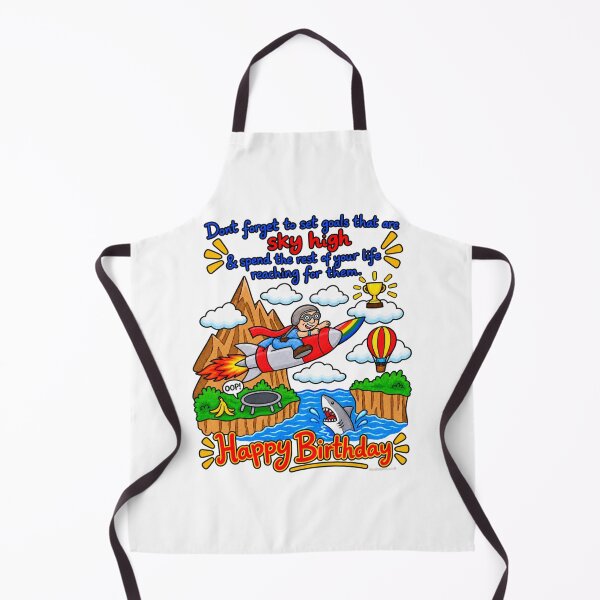 Item preview, Sky High Birthday Goals – Funny Adventure & Growing Older Humor designed and sold by newsuept25.art.
