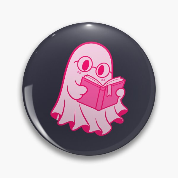 Item preview, Cute Pink Ghost Reading Book Bookish Halloween designed and sold by Moo7shop.