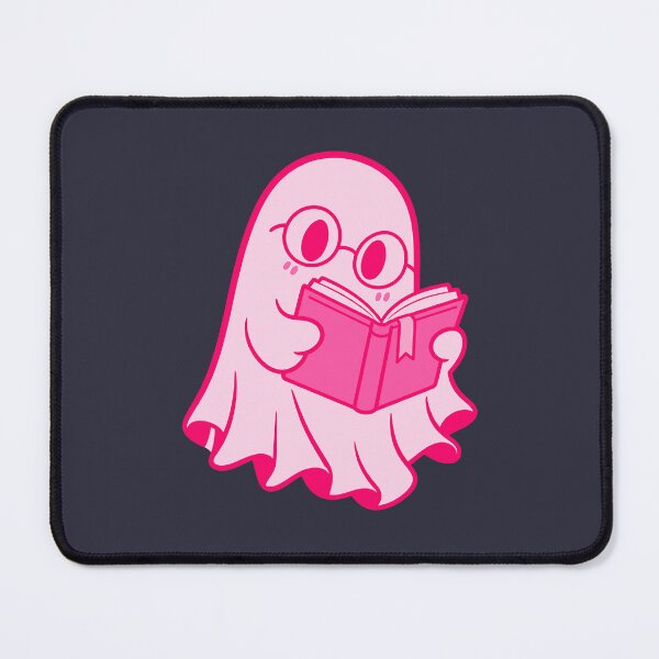 Item preview, Cute Pink Ghost Reading Book Bookish Halloween designed and sold by Moo7shop.