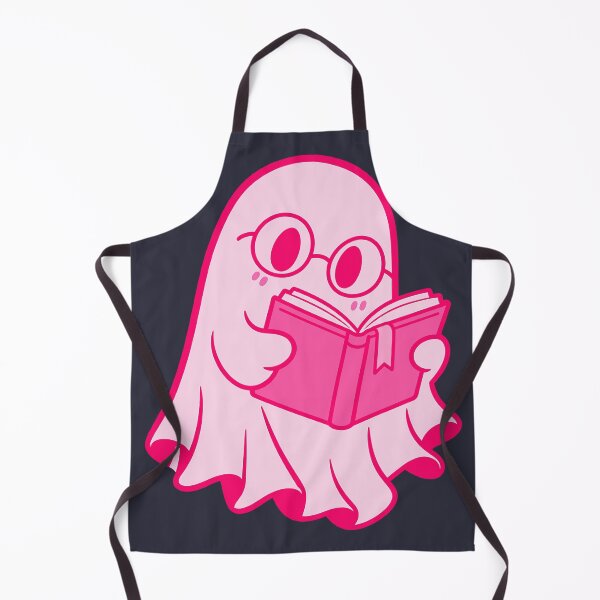 Item preview, Cute Pink Ghost Reading Book Bookish Halloween designed and sold by Moo7shop.