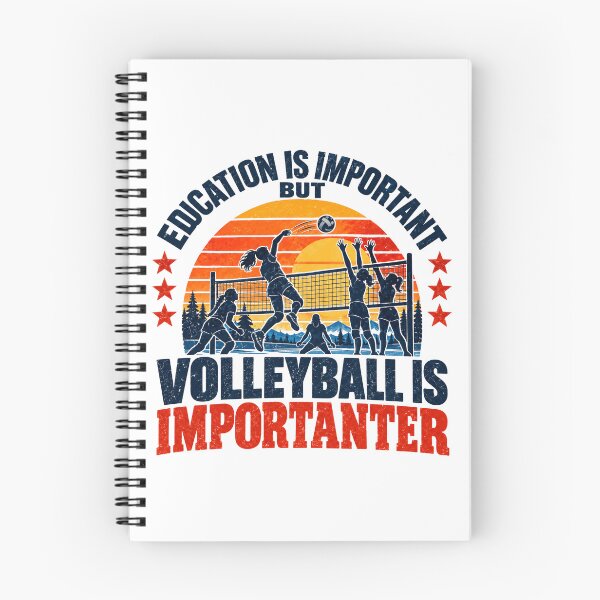 Item preview, Education Is Important But Volleyball Is ImporTRANTER Volleyball Player Athlete Fan designed and sold by NeedForParks.