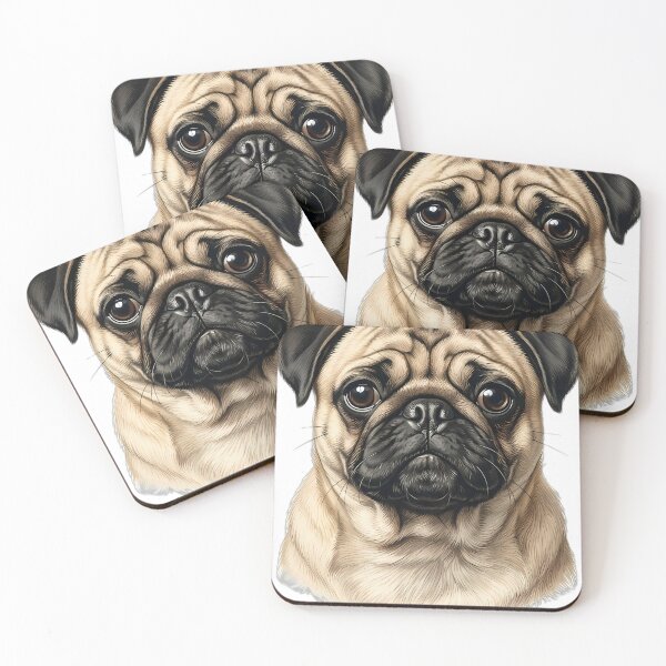 Item preview, Vintage Naturalist Pug Portrait — Antique Dog Breed Art designed and sold by Catch333.