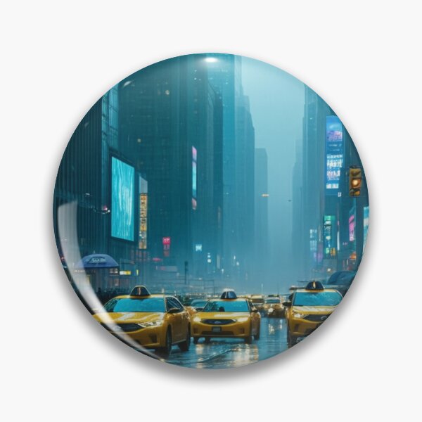 Item preview, Neon Rush Hour - Rainy City Reflections designed and sold by nhk999.
