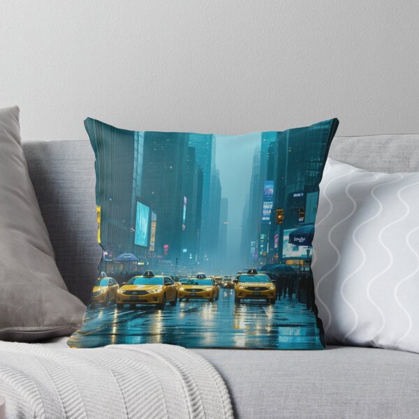 Item preview, Neon Rush Hour - Rainy City Reflections designed and sold by nhk999.