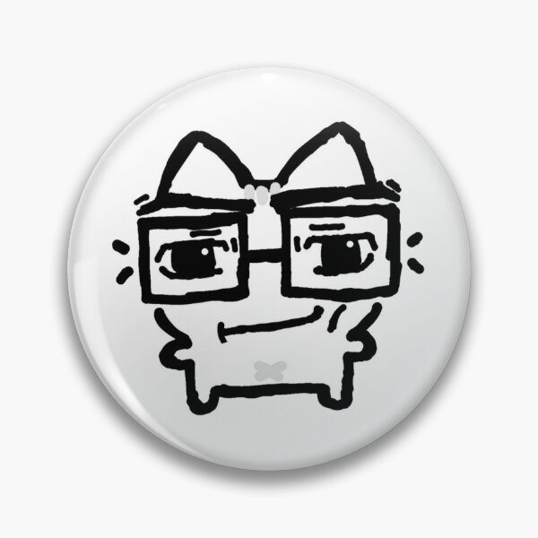 Item preview, silly smirk nerd cat designed and sold by Preciseprinter.