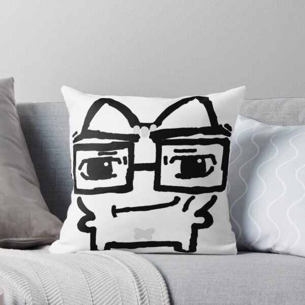 Item preview, silly smirk nerd cat designed and sold by Preciseprinter.