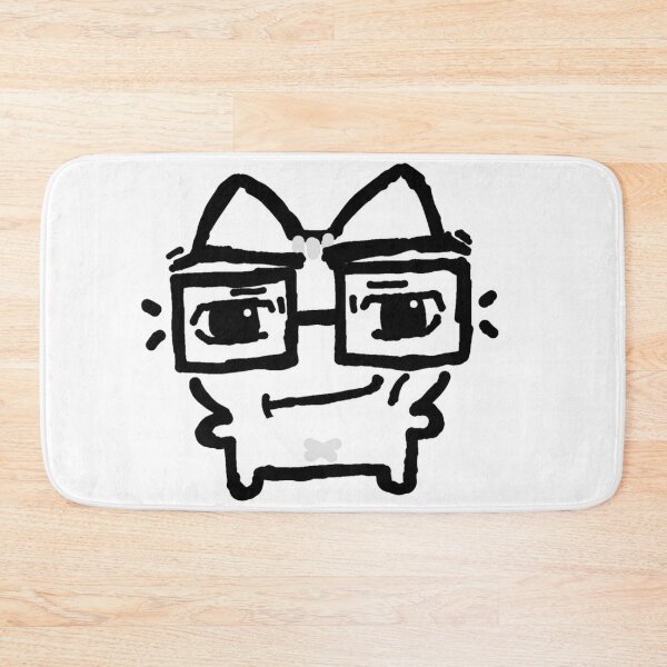 Item preview, silly smirk nerd cat designed and sold by Preciseprinter.