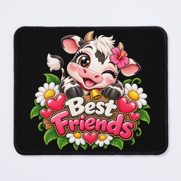 Item preview, Best Friends Cow – Cute Kawaii Cow Friendship Design designed and sold by aventi24.